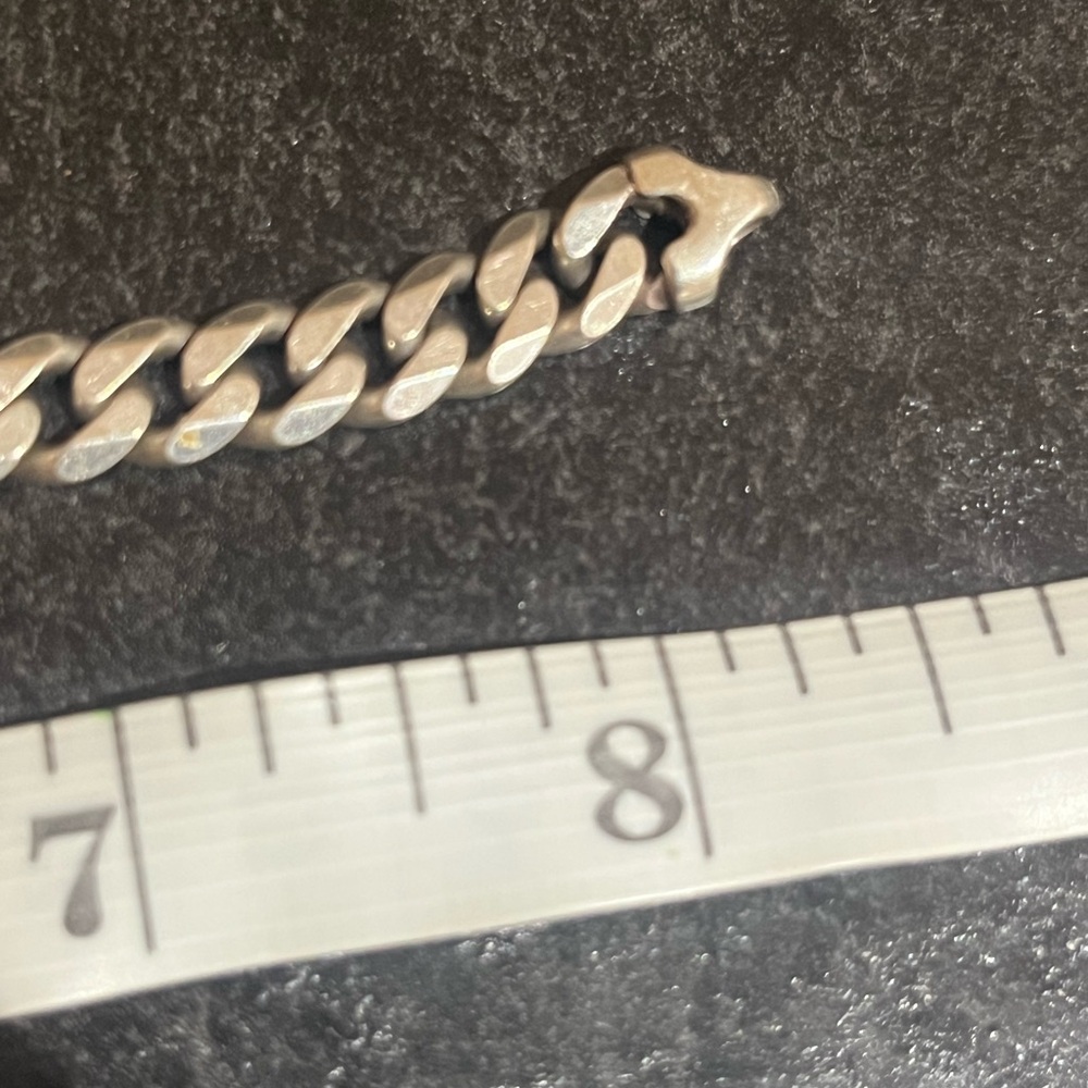 Sterling silver bracelet lobster clasp - Picture 2 of 3